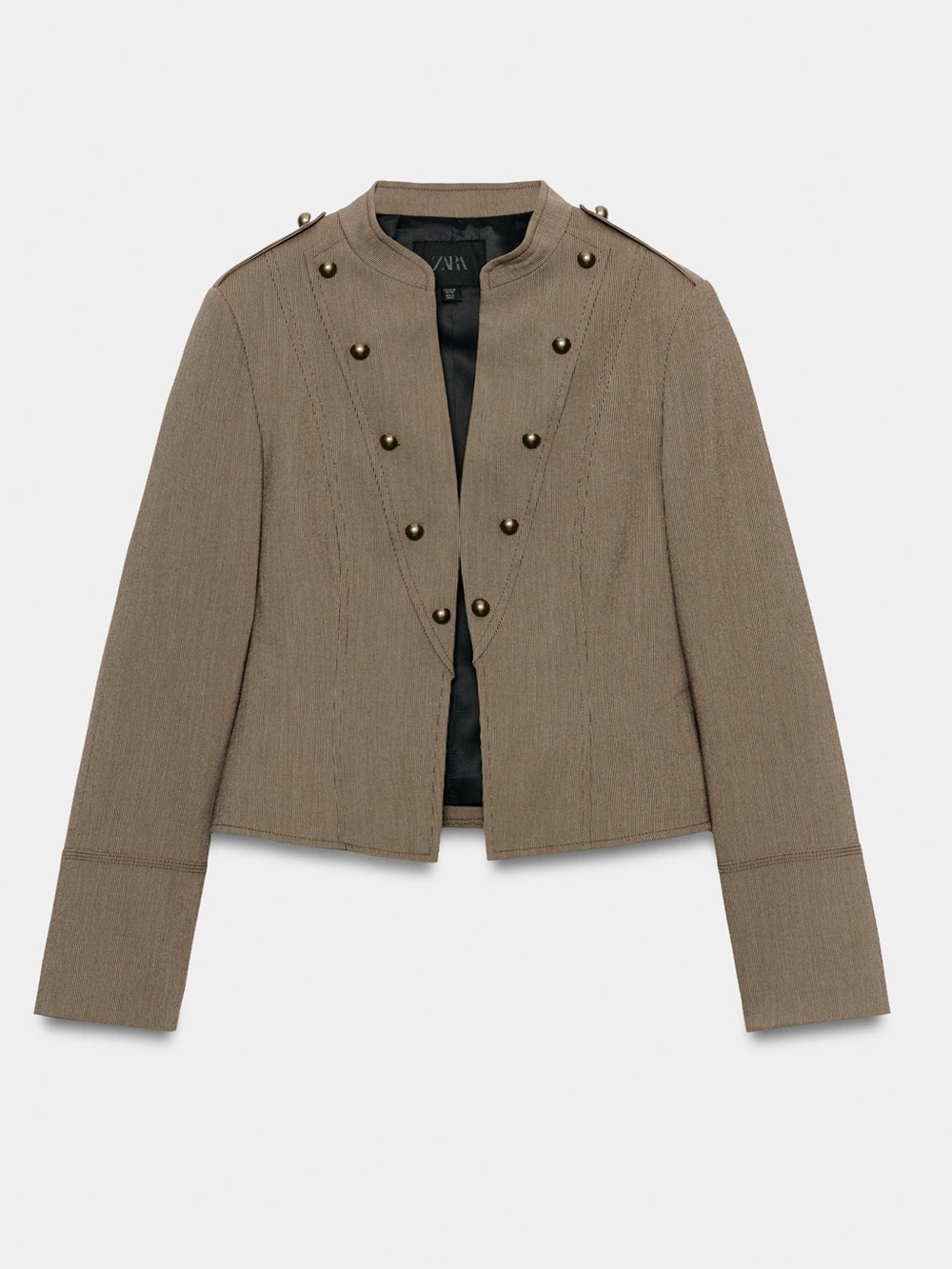 NWT Zara Woman Bloggers Fav BUTTONED SHORT BLAZER Jacket Size S Small